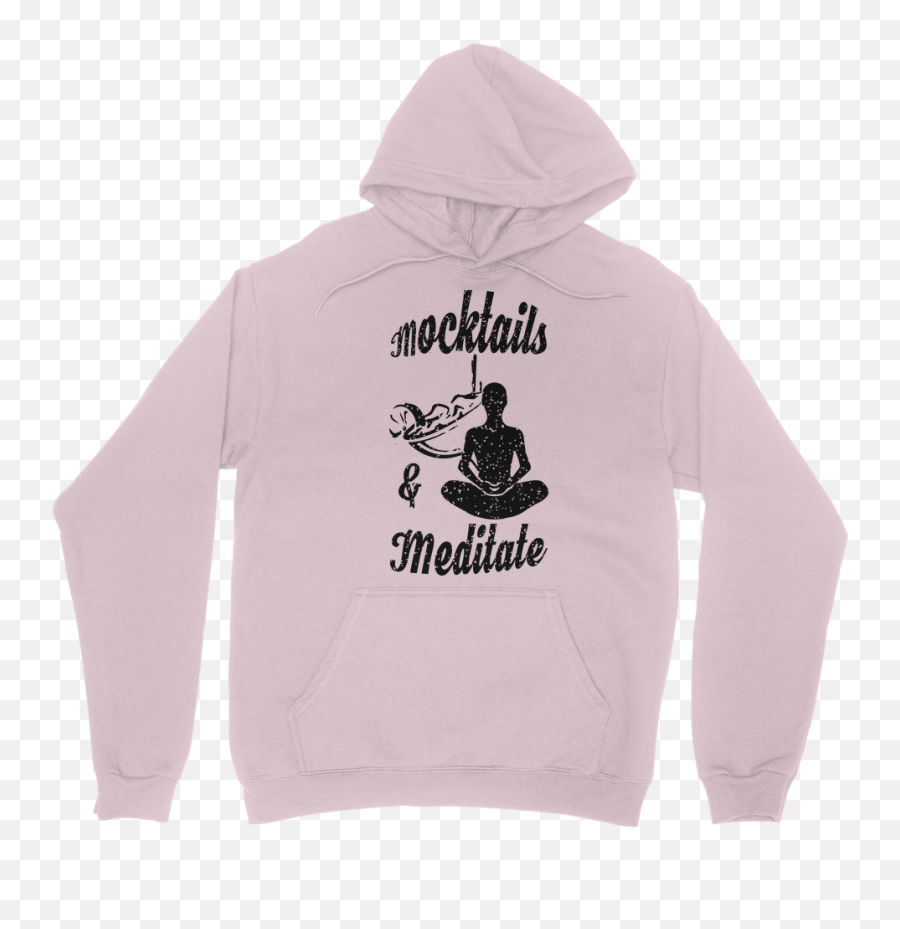 Mocktails U0026 Meditate Hoodie U2013 Pink Smoke Co Emoji,Mocktail Emoji