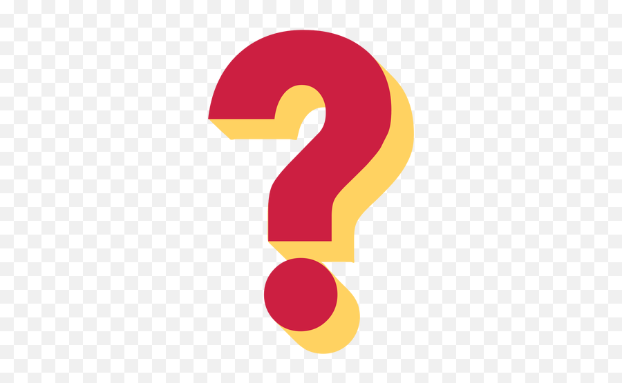 Red Yellow Question Mark Transparent - Question Mark Png Emoji,Question Mark Emoji Png