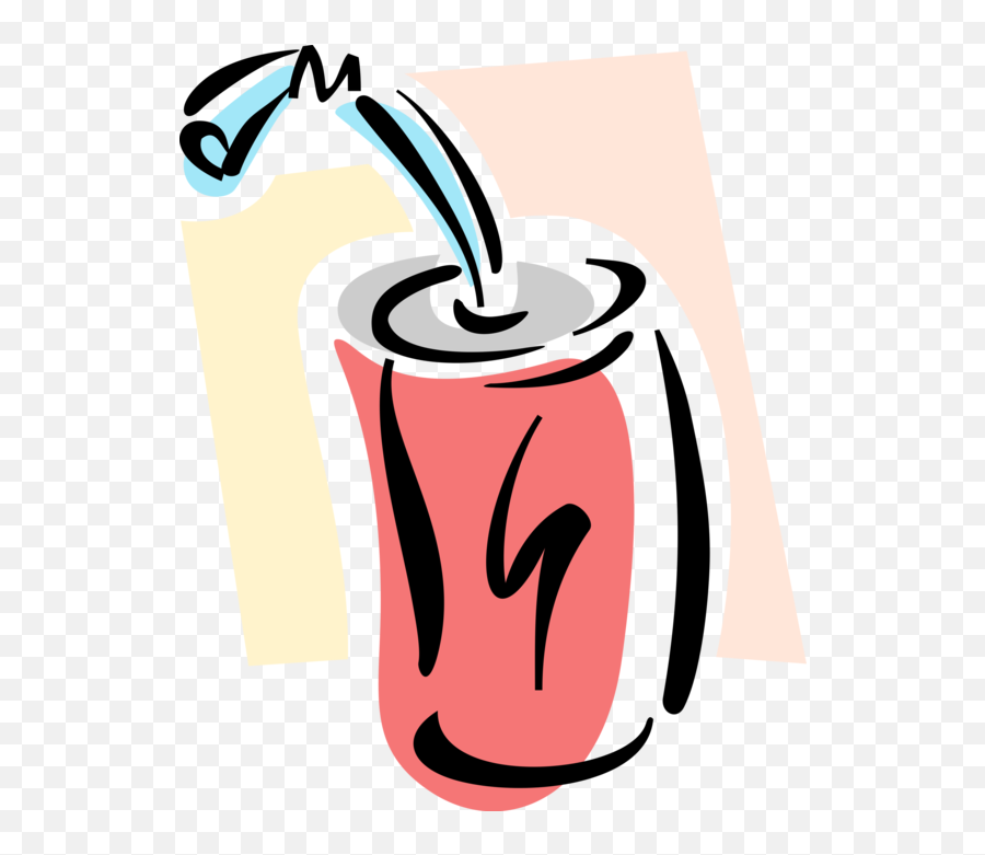 Vector Illustration Of Soda Pop Soft Drink Refreshment - Clipart Refrigerante Emoji,Soft Drink Emoji