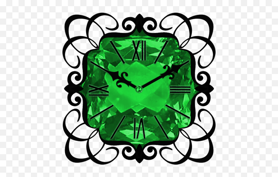 Green Diamond Clock Widget U2013 Applications Sur Google Play - Decorative Emoji,Green Diamond Emoji