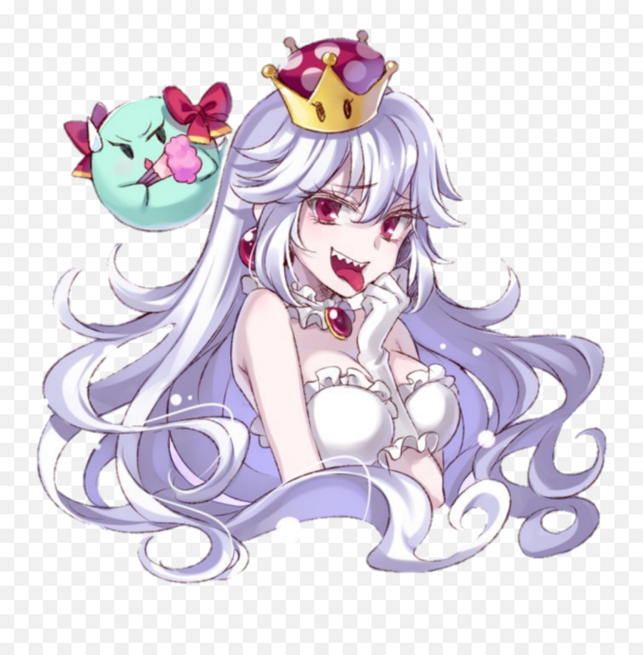 Booette Boo Queen Princess Ghost Sticker By Wanhedart - Fictional Character Emoji,Evil Queen Emoji