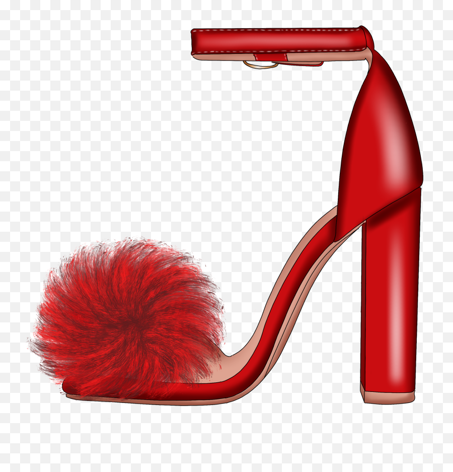 Pompom Heels Redheels Sticker - Open Toe Emoji,Red High Heel Emoji