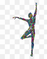 Dancer Clipart Transparent Background - Colorful Dancing Silhouette Png Emoji,Woman Dancing Emoji