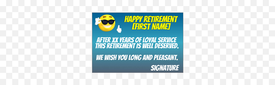 Greetings Card Happy Retirement Free Templates On Greetings - Happy Emoji,Emoticon Birthday Invite