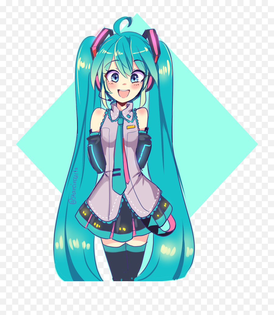 Voice Synthesizer Art - Fictional Character Emoji,Emotion Express Vocaloid