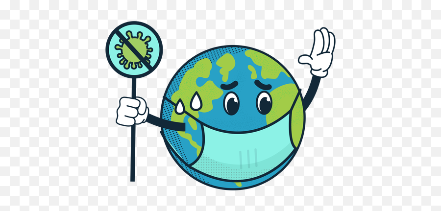 Protocolo Covid Alumnado Ceip Santidad - Earth Poster With Mask Emoji,Emoticon Que Se Tapa La Boca