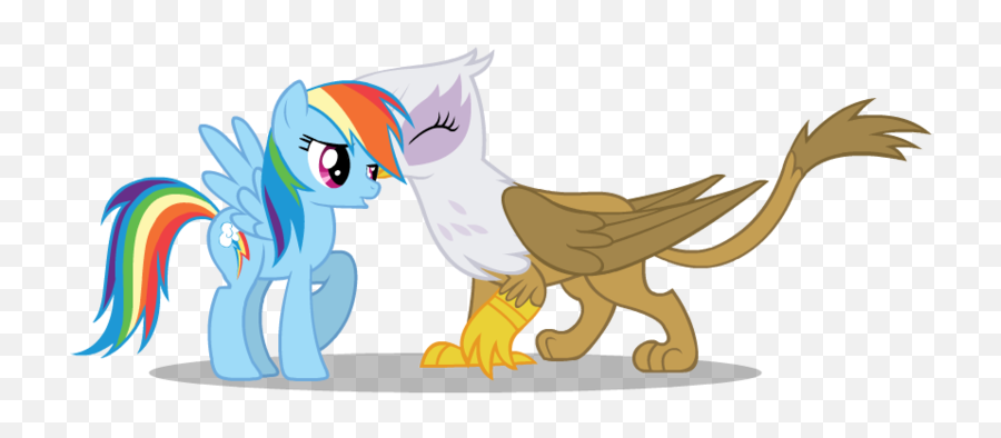 Mixermike622 Derpibooru - Rainbow Dash And Gilda Kiss Emoji,Tsundere Emotions