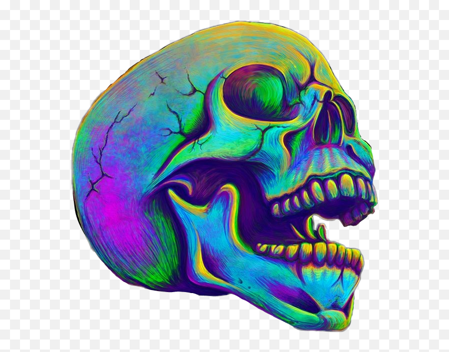 Metalhead Skull Sticker - Beat Artwork Emoji,Metalhead Emojis