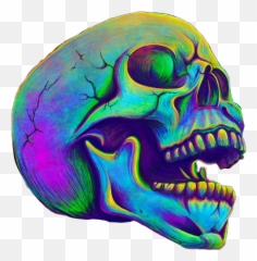 Metalhead Skull Sticker - Beat Artwork Emoji,Metalhead Emojis