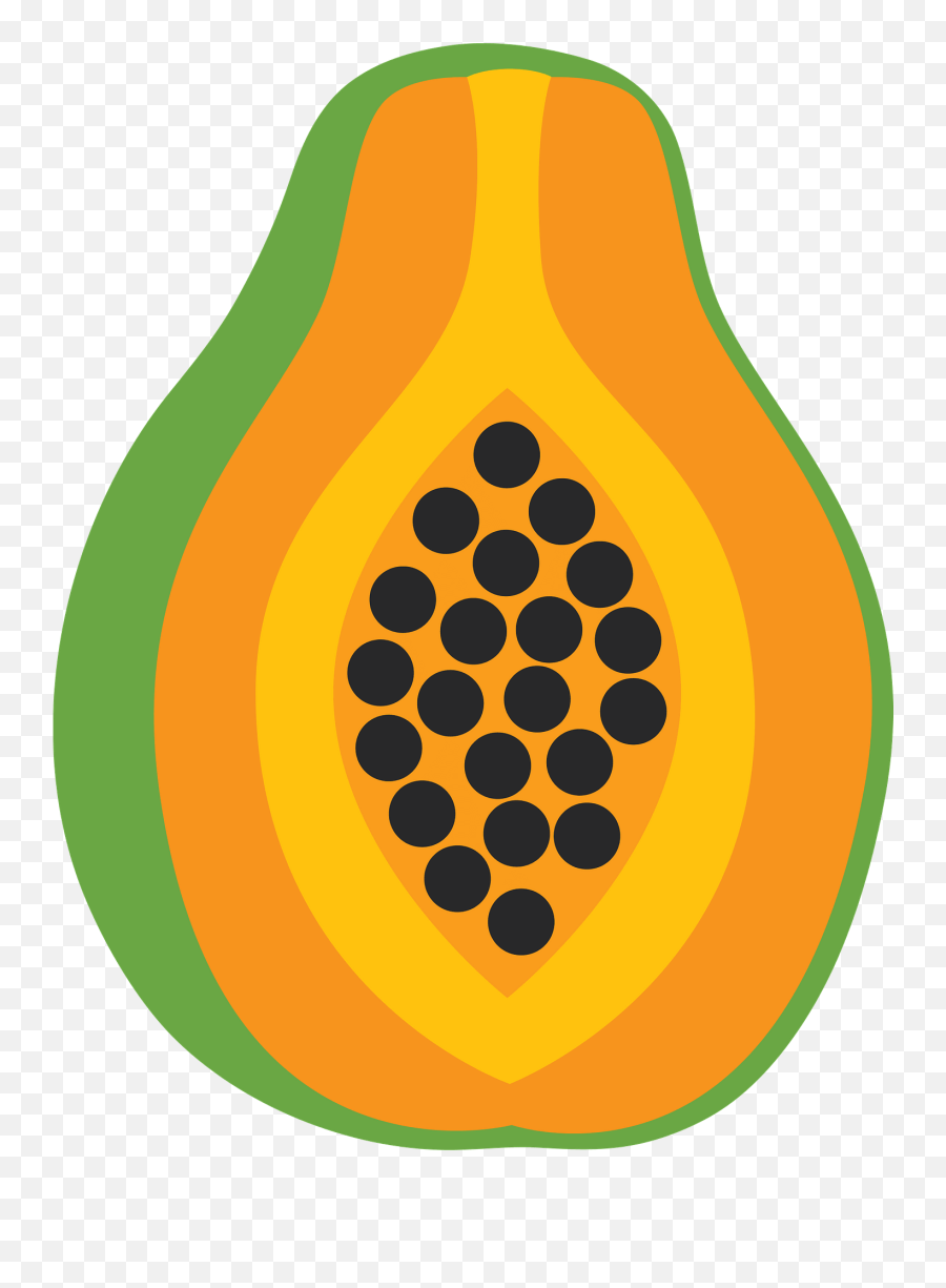 Papaya Clipart - Dot Emoji,Papaya Emoji