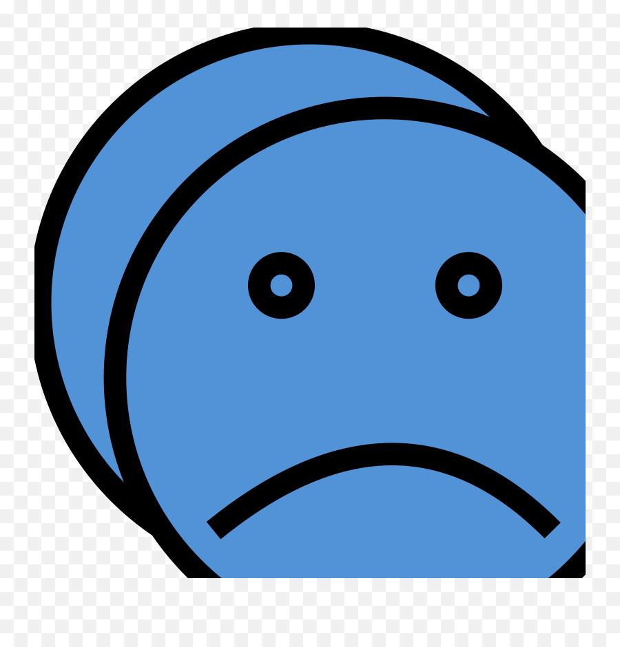 Blue Sad Face Svg Clip Arts - Clip Art Emoji,Crying Emoji Ms Paint