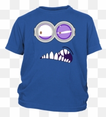 Evil Minion Face Shirt Despicable Me - Day T Shirt In Spanish Emoji,Ah No Emoticon Minions