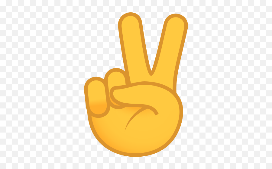 Emoji Hand Of Victory To Copy Paste - Transparent Peace Emoji Png,Finger Emoji