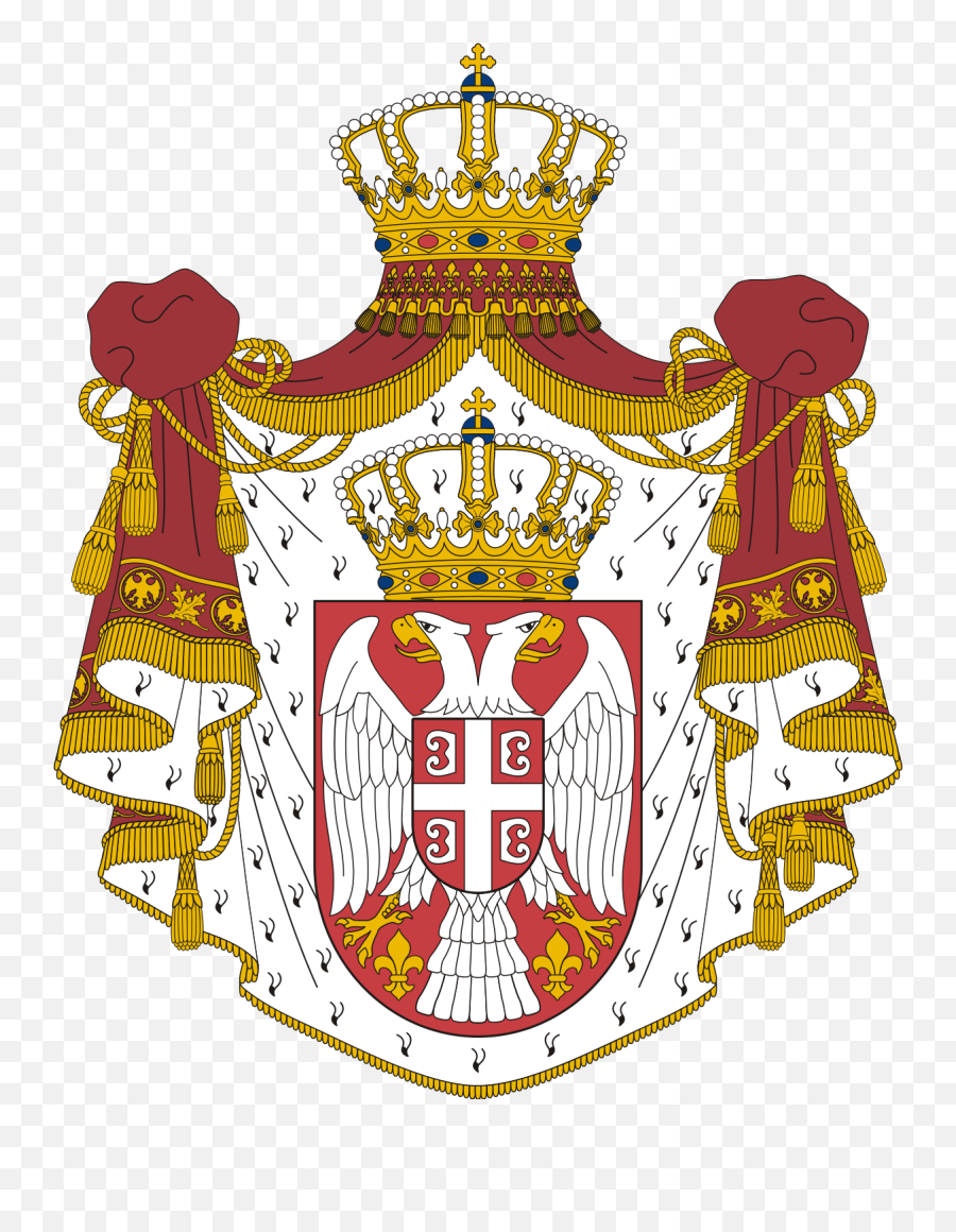 Coat Of Arms Of Serbia - Serbia Kingdom Emoji,Cross Emoticon Number Pad