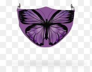 Purple Butterfly Animal Face Covering - Girly Emoji,Purple Butterfly Emojis