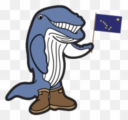 Graduation Whale Sticker - Fictional Character Emoji,Alaska Flag Emoji