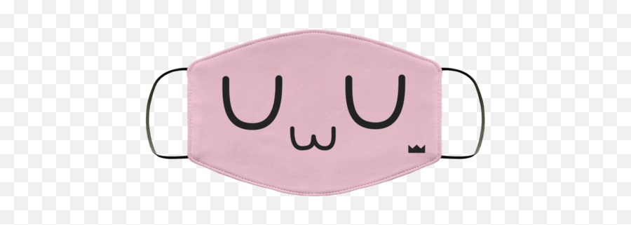 Uwu Pink Face Mask U2013 Kingofthepincom - Uwu Mask Png Emoji,Cute Kawaii Face Emoticon