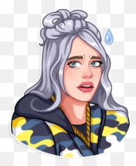 Billie Eilish Sticker Pack - Animated Drawings Of Billie Eilish Emoji,Billie Eilish Emotions