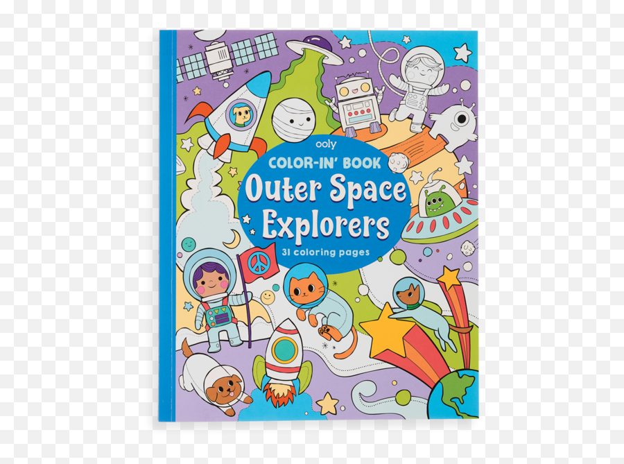 Outer Space Explorers Coloring Book - Ooly Coloring Books Emoji,Picture Of The Hatchimals Emotion Color Sheet