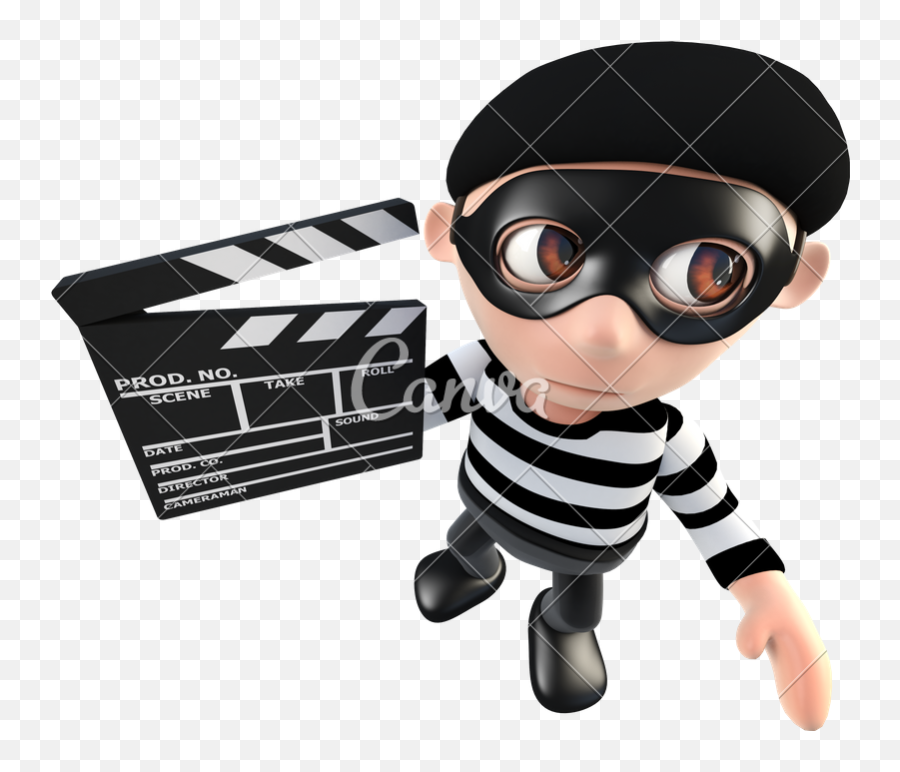 Download Hd Clapperboard Clipart Movie Maker - Stealing Thief Png Emoji,Clapperboard Emoji