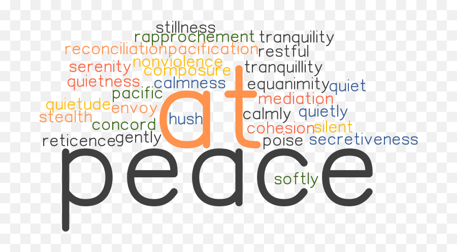 At Peace Synonyms And Related Words What Is Another Word Emoji,Peaceful Emotions