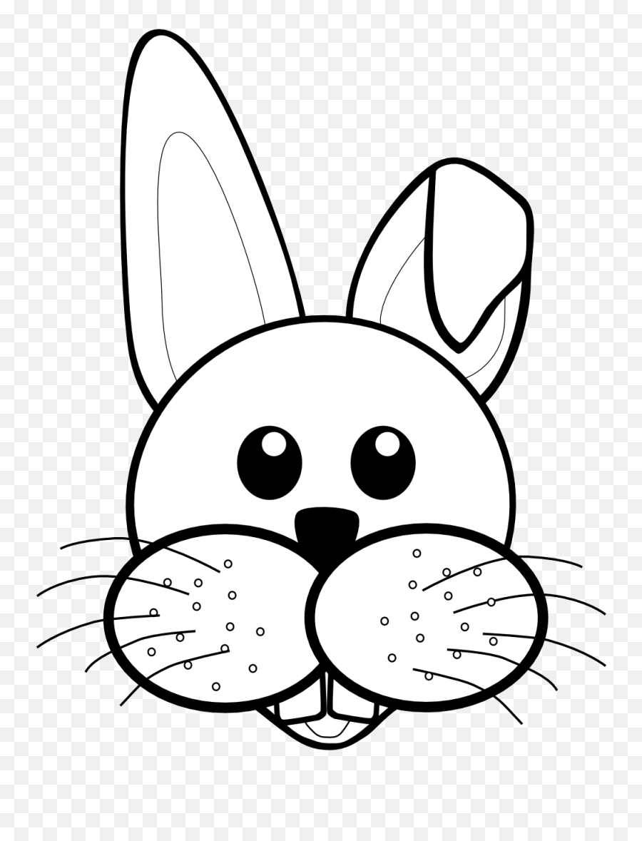 Faces Clipart Bunny Faces Bunny - Easter Bunny Clipart Black And White Emoji,Easter Bunny Emoticon Free