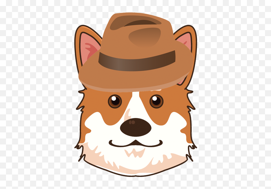 Corgimoj - Corgi Emoji U0026 Stickers By Ashwani Singla Pembroke Welsh Corgi,Cowboy Hat Emoji Transparent