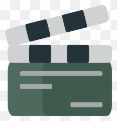 Clapper Board Emoji Clipart - Horizontal,Emoji Board