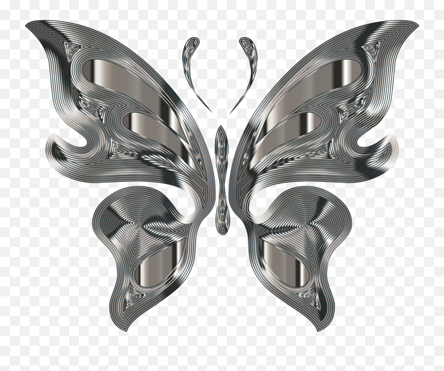 Metal Butterfly Png U0026 Free Metal Butterflypng Transparent - Silver Butterfly Png Emoji,Butterfly Emoji Transparent