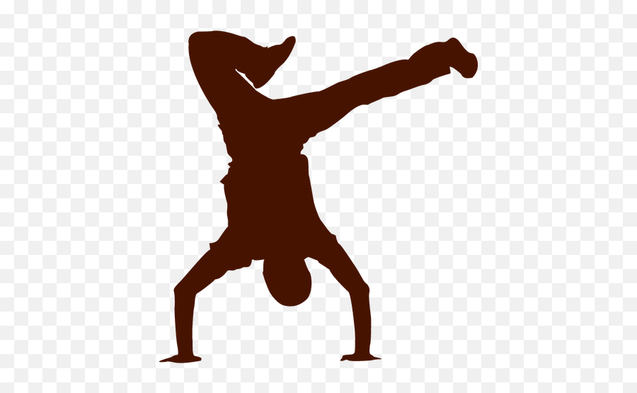 Male Dancer Break Dance Silhouette 1 - Silueta Break Dance Png Emoji,Dancer Emoticon