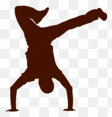 Male Dancer Break Dance Silhouette 1 - Silueta Break Dance Png Emoji,Dancer Emoticon