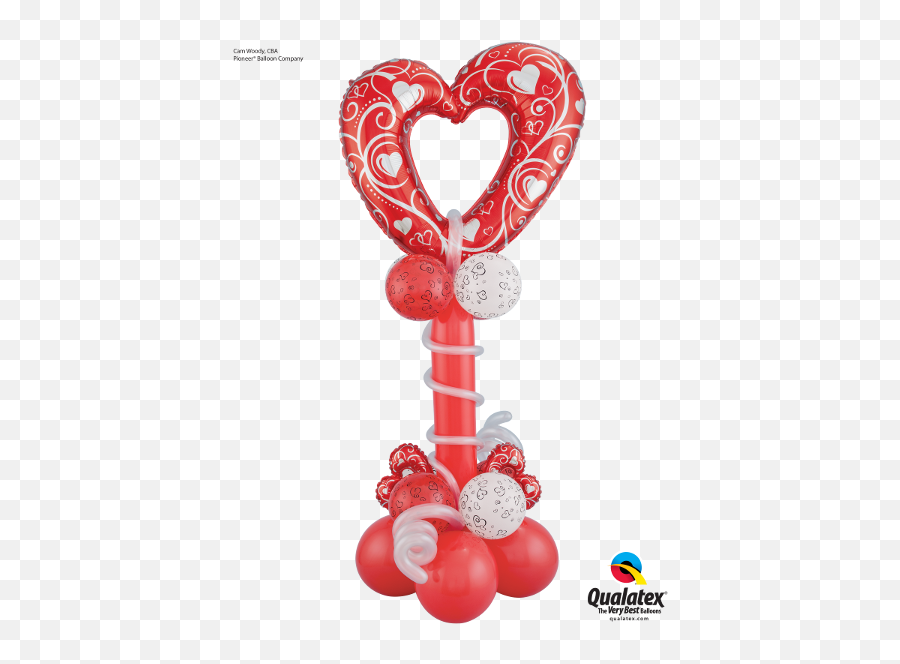 Any Open Heart Foil Balloon - Party Supply Emoji,Diy Emoji Balloons
