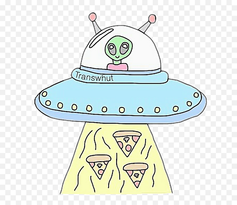 Extraterrestre Alien Pizza Sticker By Evee Carrizo - Dot Emoji,Emojis Pizza