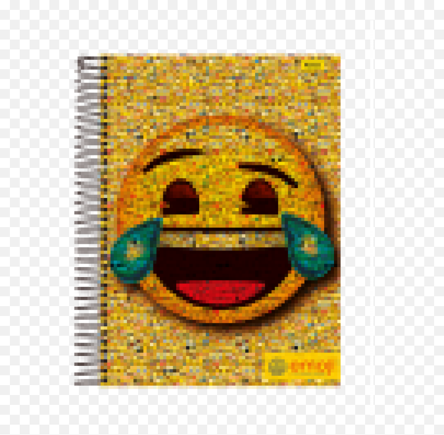 Caderno C Dura 1mat 96fl Emoji Foroni - Happy,Almofada De Emoji