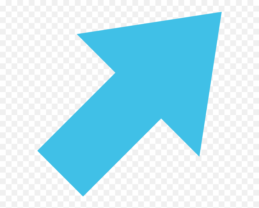 Emoji U2197 - Flecha En Diagonal Hacia Arriba,Colored Emoji