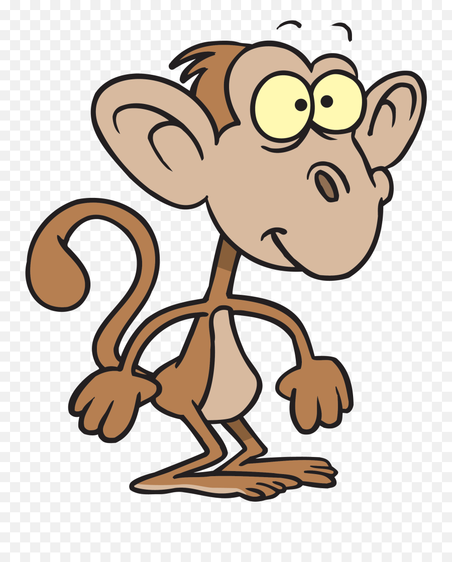 Free Cartoon Image Of Monkey Download - Funny Monkey Clipart Emoji,Cheeky Monkey Emoticon