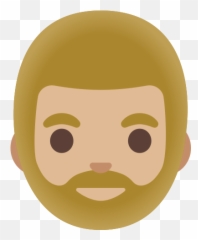 Medium - Hombre Emoji,Bearded Emoticon