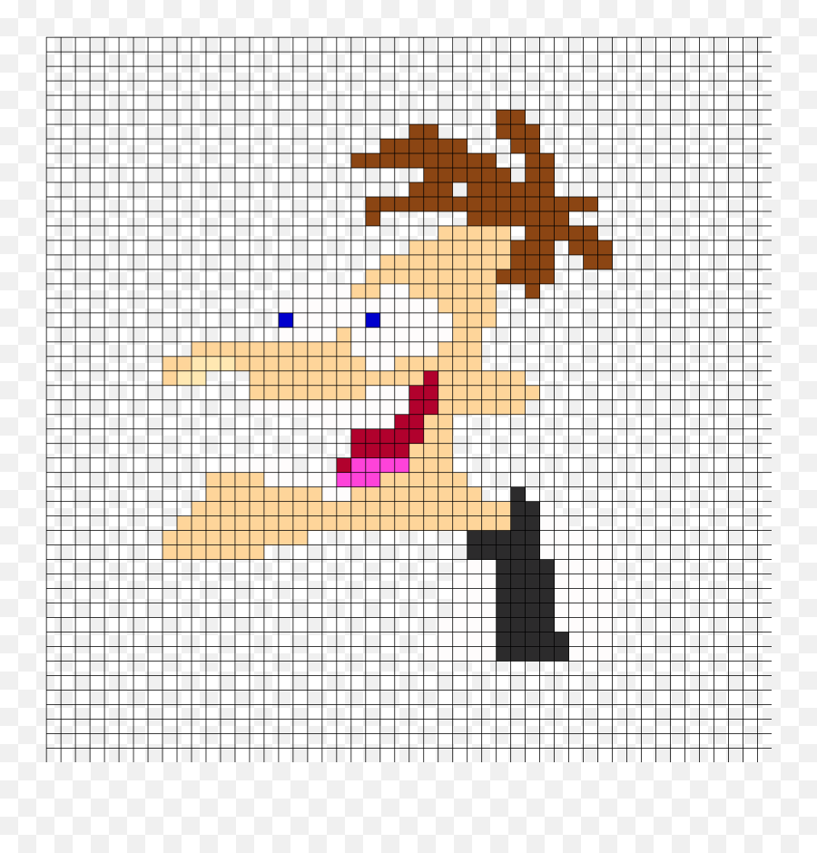 Dr Doofenshmirtz Kandi Pattern Perler Bead Art Pearler - Fictional Character Emoji,Hobby Lobby Emoji