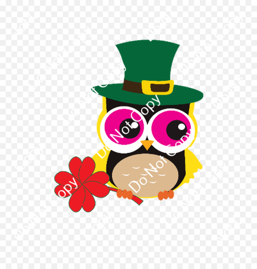 St Patricku0027s Day Owl 13 - Costume Hat Emoji,Cowboy Syndrome Emotions