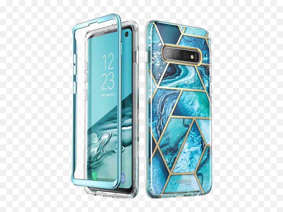 Samsung Galaxy S10 Cosmo Case - Ocean Blue Cosmo Emoji,How To Make Emojis On Samsung S10e