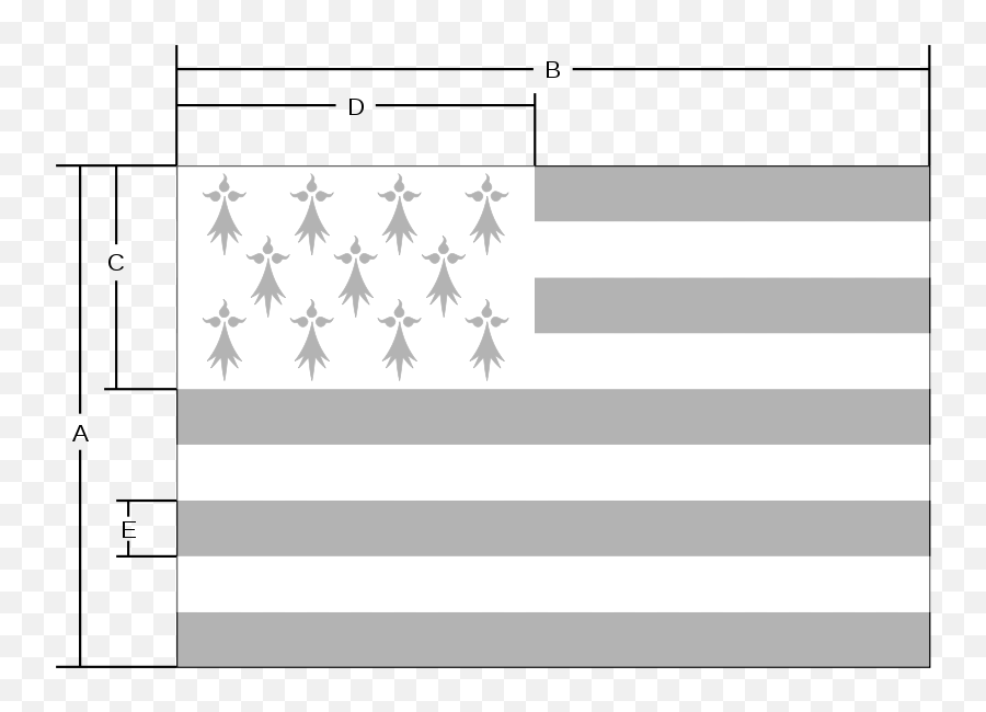 Drapeau De La Bretagne - Dimension Drapeau Breton Emoji,Nouvelle Caledonie Drapeau Emoticon