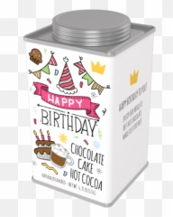 Happy Birthday Chocolate Cake Hot Cocoa 625oz Square Tin - Product Label Emoji,Hello Kitty Happy Birthday Emoticon