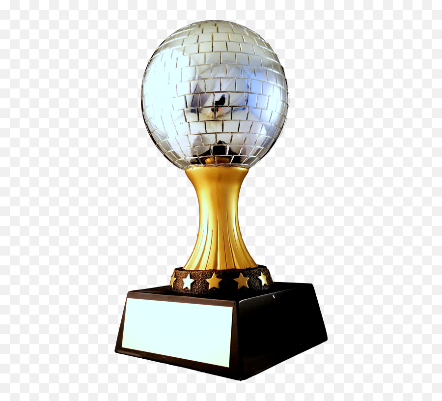 Mirror Ball Resin Trophy - For Golf Emoji,Emoji Swimming Mirror