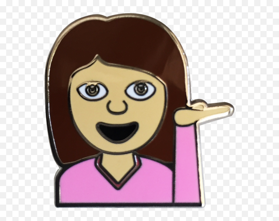 Hey Girl Emoji Pin Girl Emoji Emoji Pin Emoji - Happy,Camo Emoji