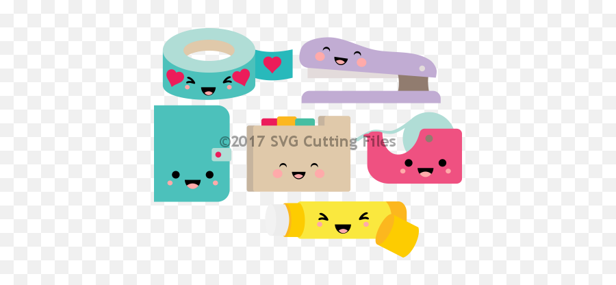 Kawaii - Cute Office Supplies Clipart Emoji,Kawqii Emoticon Panties