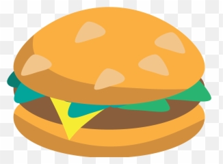 Hamburger Emoji Clipart - Hamburger Bun,Hamburger Emoji