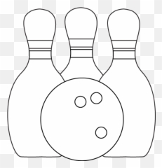 Ten - Pin Bowling Clip Art Library Bowling Pin Black And White Emoji,Bawling Emoji