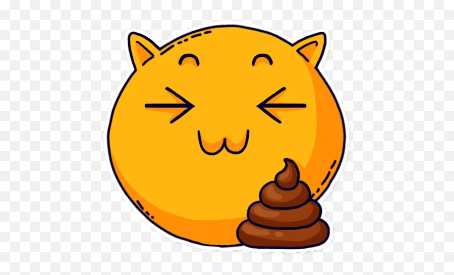 Smiley Stickers - Live Wa Stickers Happy Emoji,Pusheen Emotions About Food