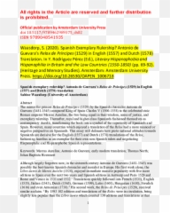 Mirrors For Princes Research Papers - Document Emoji,Marcus Aureliuis On Ctrolling Emotions