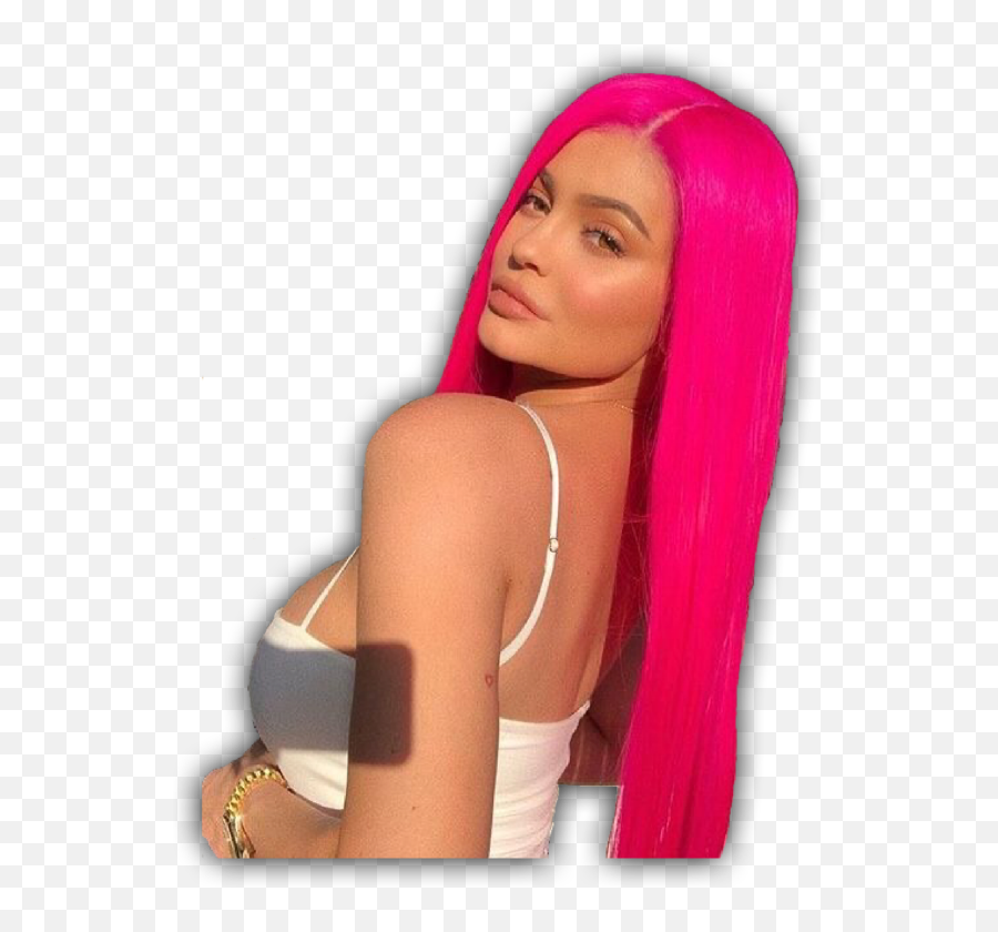 Kyliejenner Kylie Jenner Sticker By - Kylie Jenner Colored Hair Emoji,Kylie Jenner Emoji